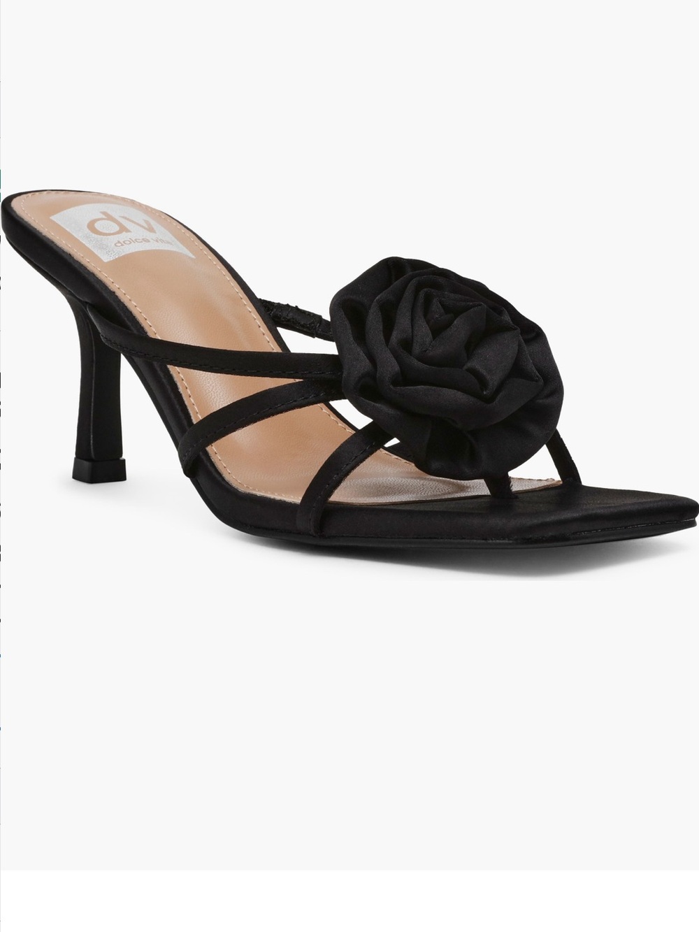 DV by Dolce Vita Black Rosette Heel